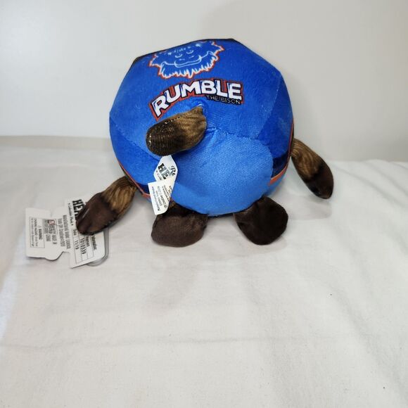 Rally Heads OKC Thunder Rumble The Bison Plush Collectible 5" NBA Mascot Toy - Picture 4 of 8